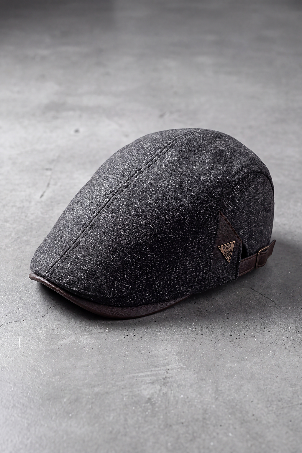Casquette Plate Homme Coton Vintage gris – Montparnasse