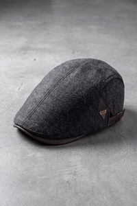 Casquette Plate Homme Coton Vintage gris – Montparnasse