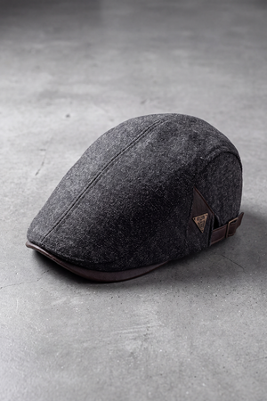 Casquette Plate Homme Coton Vintage gris – Montparnasse