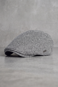Béret Homme Coton Grain Texturé gris clair – Colmar