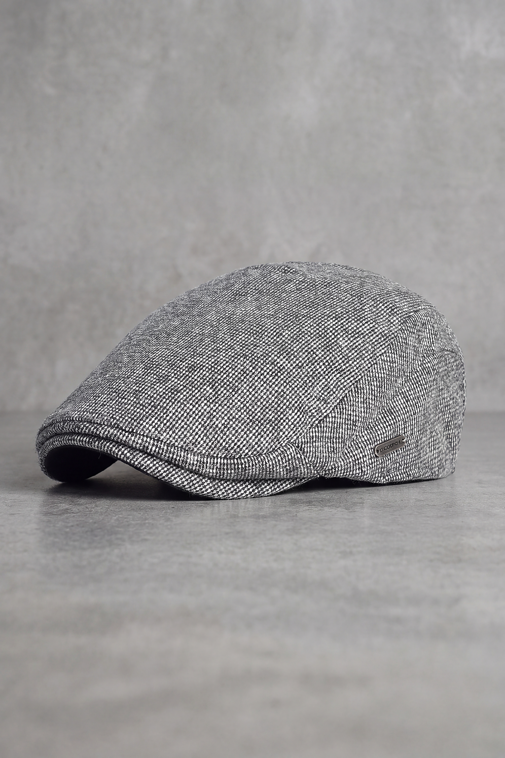 Béret Homme Coton Grain Texturé gris clair – Colmar