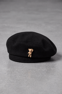 Béret Femme Ourson noir – Nina