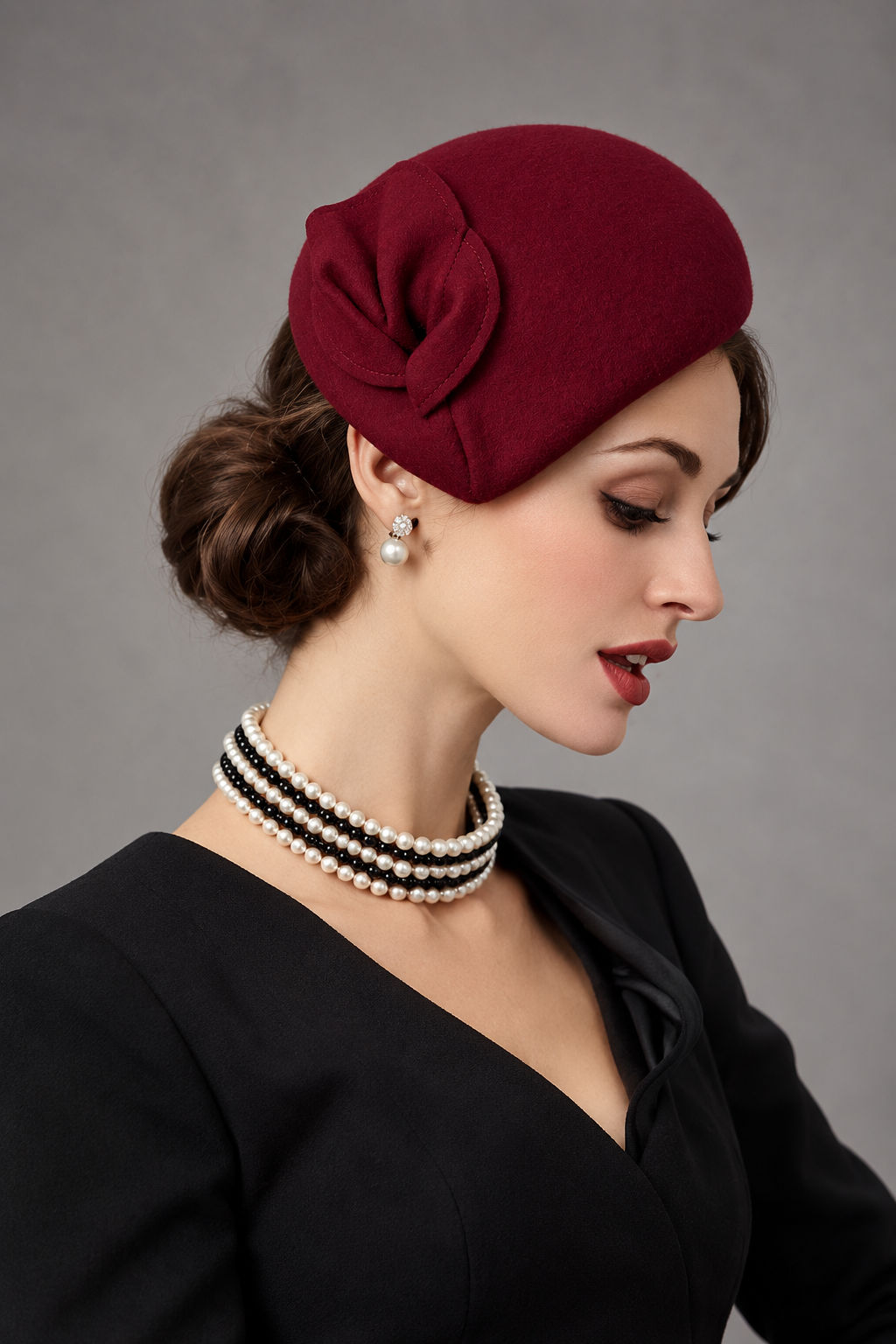Béret Femme Laine avec Nœud – Charlotte, vue 2
