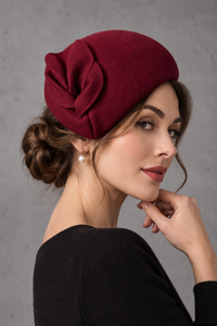 Béret Femme Laine avec Nœud – Charlotte