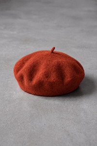 Béret Femme Laine Couleurs d'Automne terracotta – Apolline