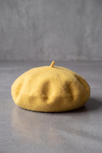 Béret Femme Hiver Jaune ou Rouge jaune – Clémence