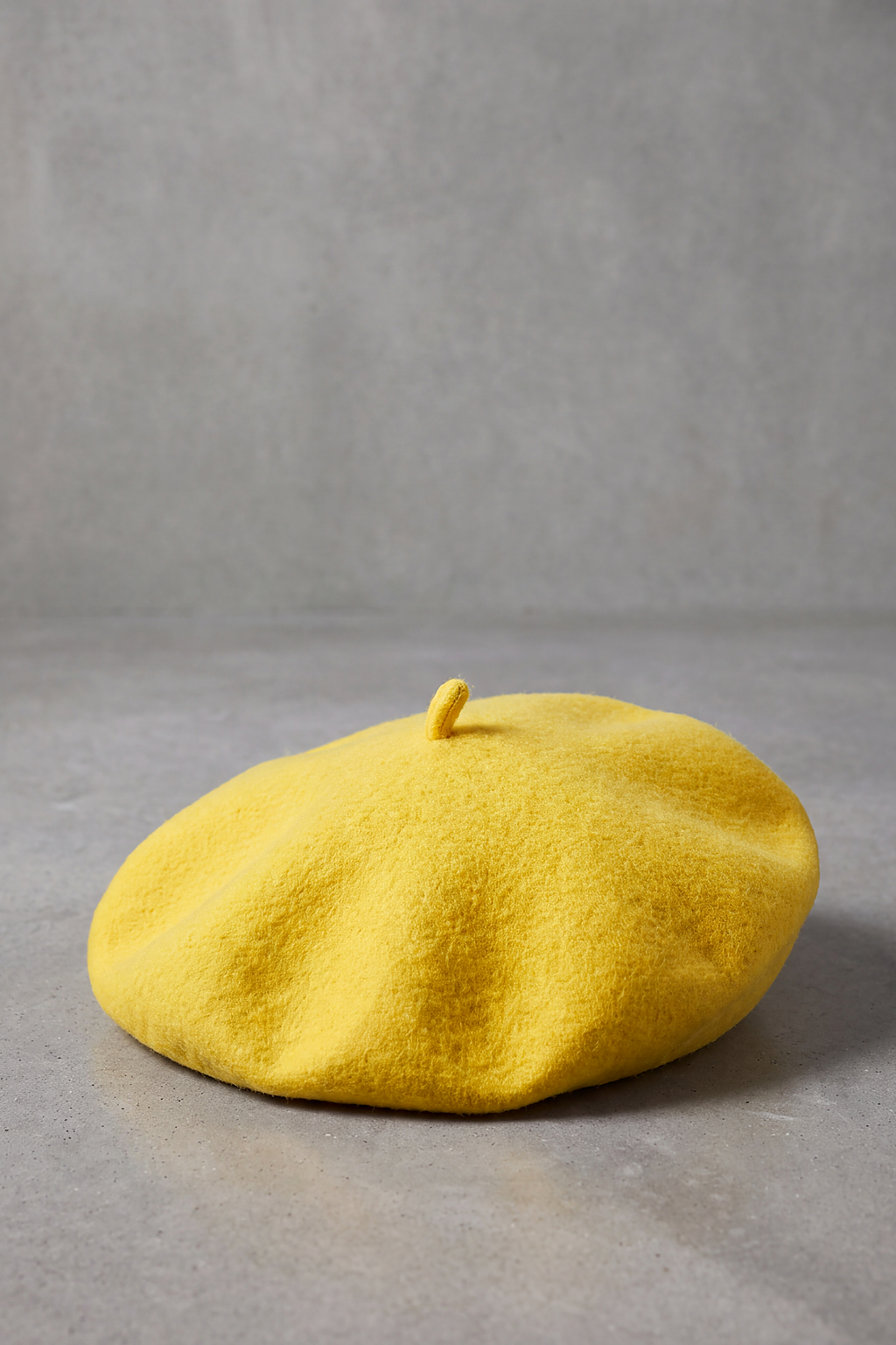 Béret Basque Femme en Laine Mélangée jaune – Bidart