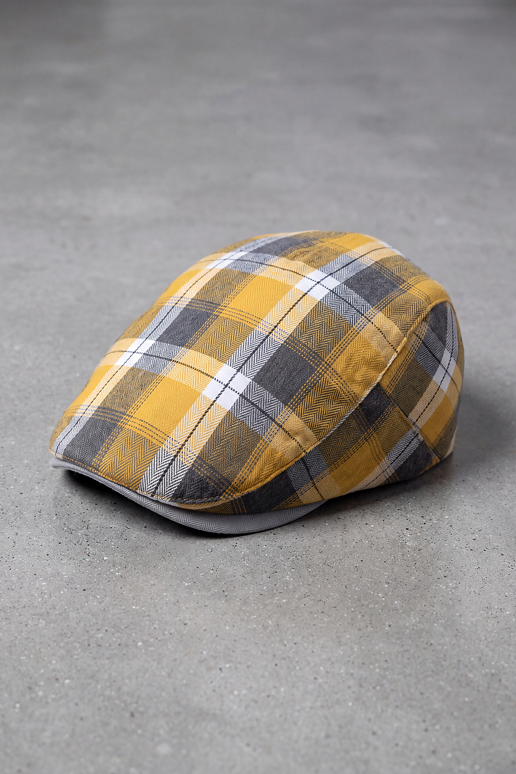 Béret Homme Tartan Automne jaune – Normandie