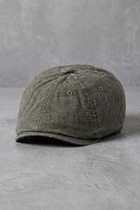 Béret Gavroche Coton Kaki ou Noir kaki – Toulon