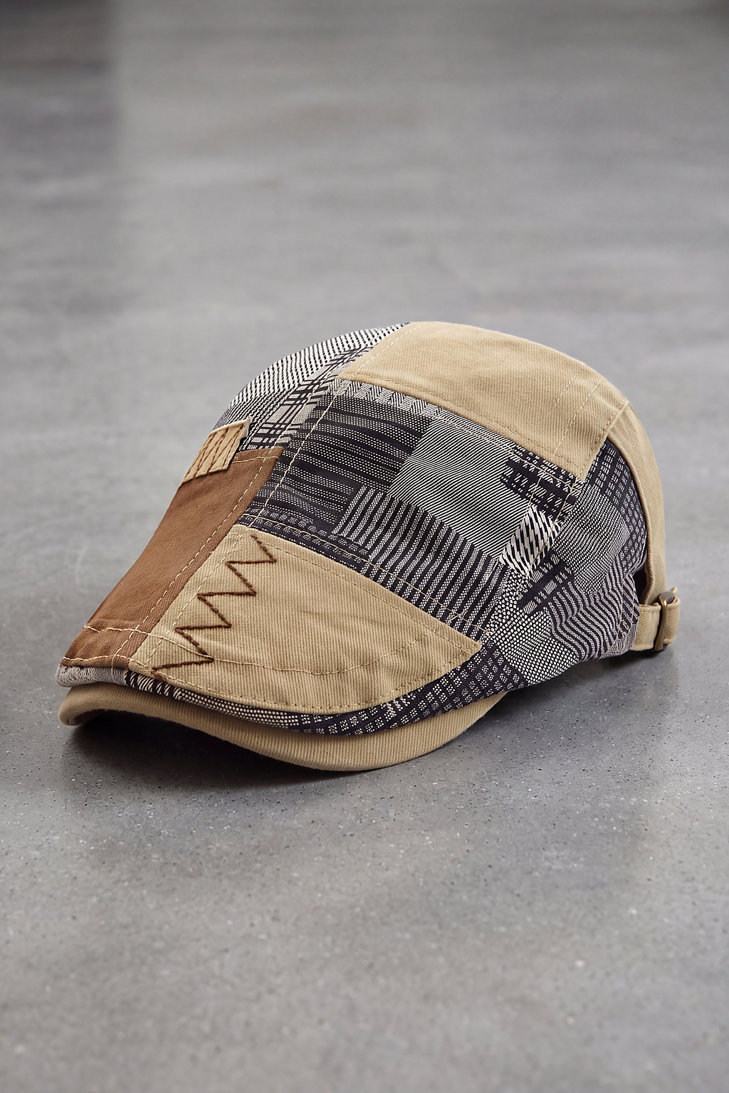 Béret Homme Deux Couleurs Réglable kaki & beige – Quimper