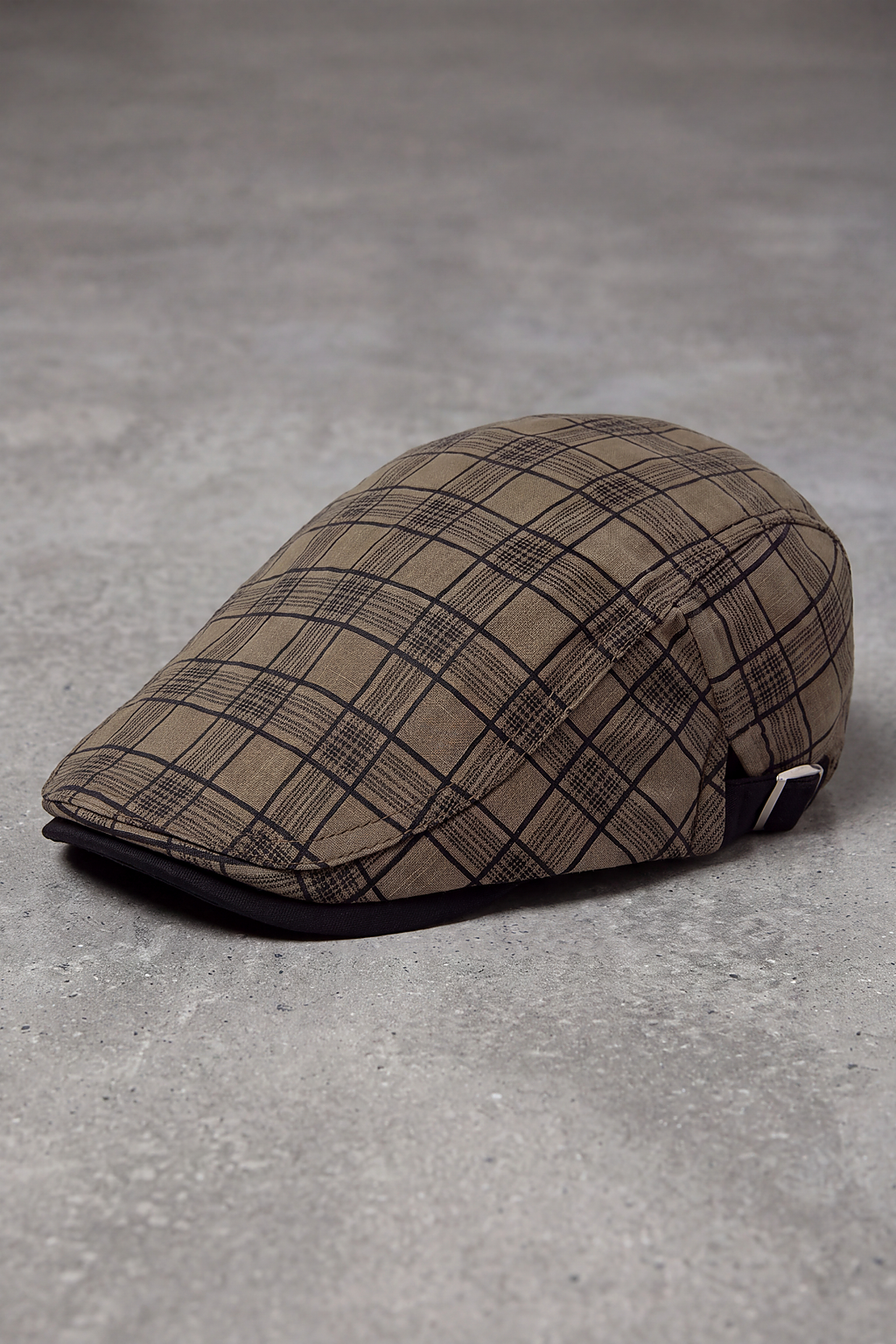 Casquette Plate Homme Carreaux Réglable marron – Lille