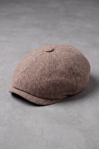 Béret Gavroche Homme Façon Anglaise marron clair – Cabourg