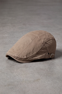 Béret Homme Coton Classique Marine marron clair – Versailles