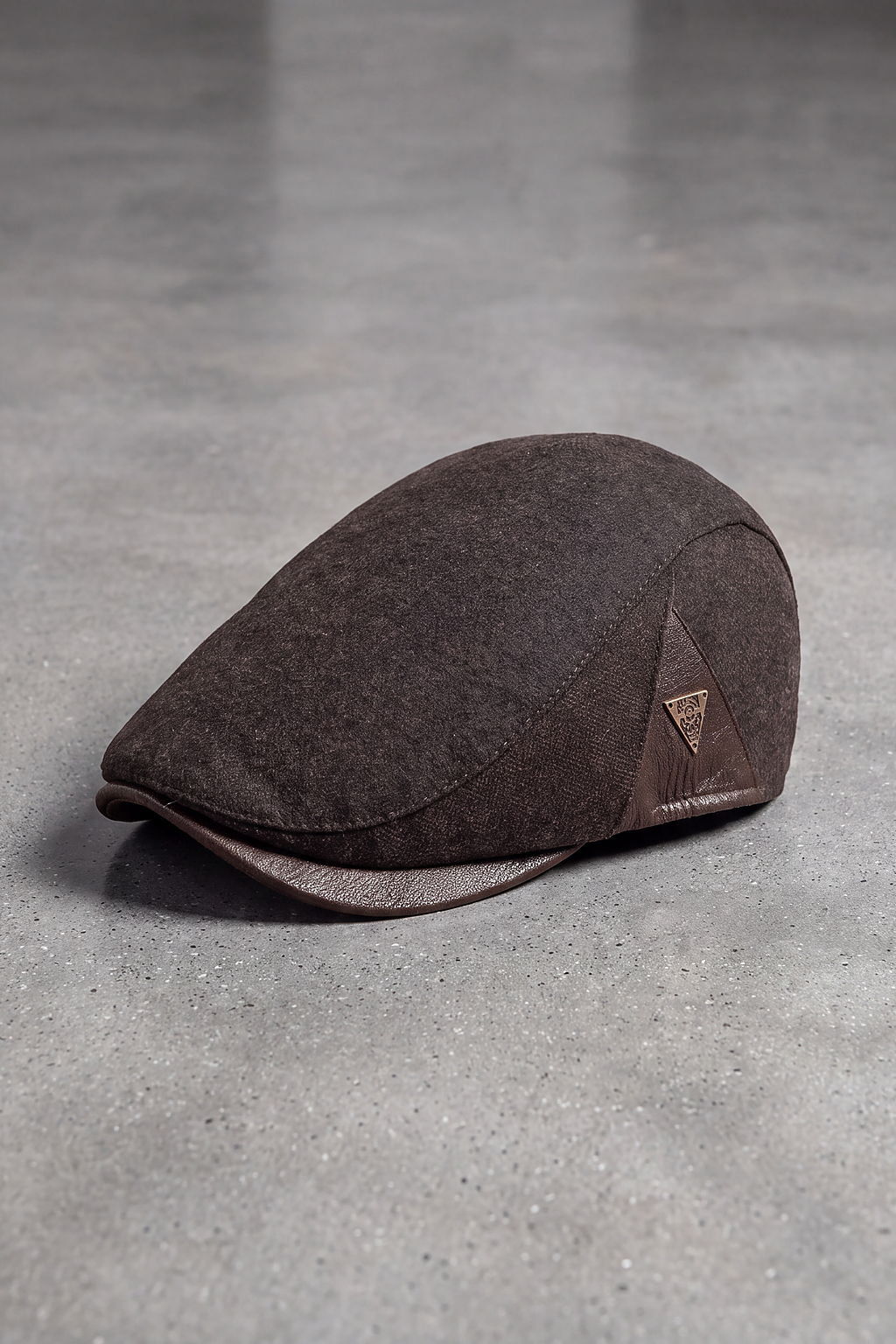 Casquette Plate Homme Coton Vintage marron – Montparnasse