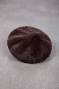Béret Basque Femme Fourrure de Lapin marron – Sare