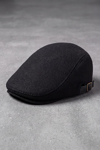 Béret Homme Laine Hiver à Chevrons noir – Jura