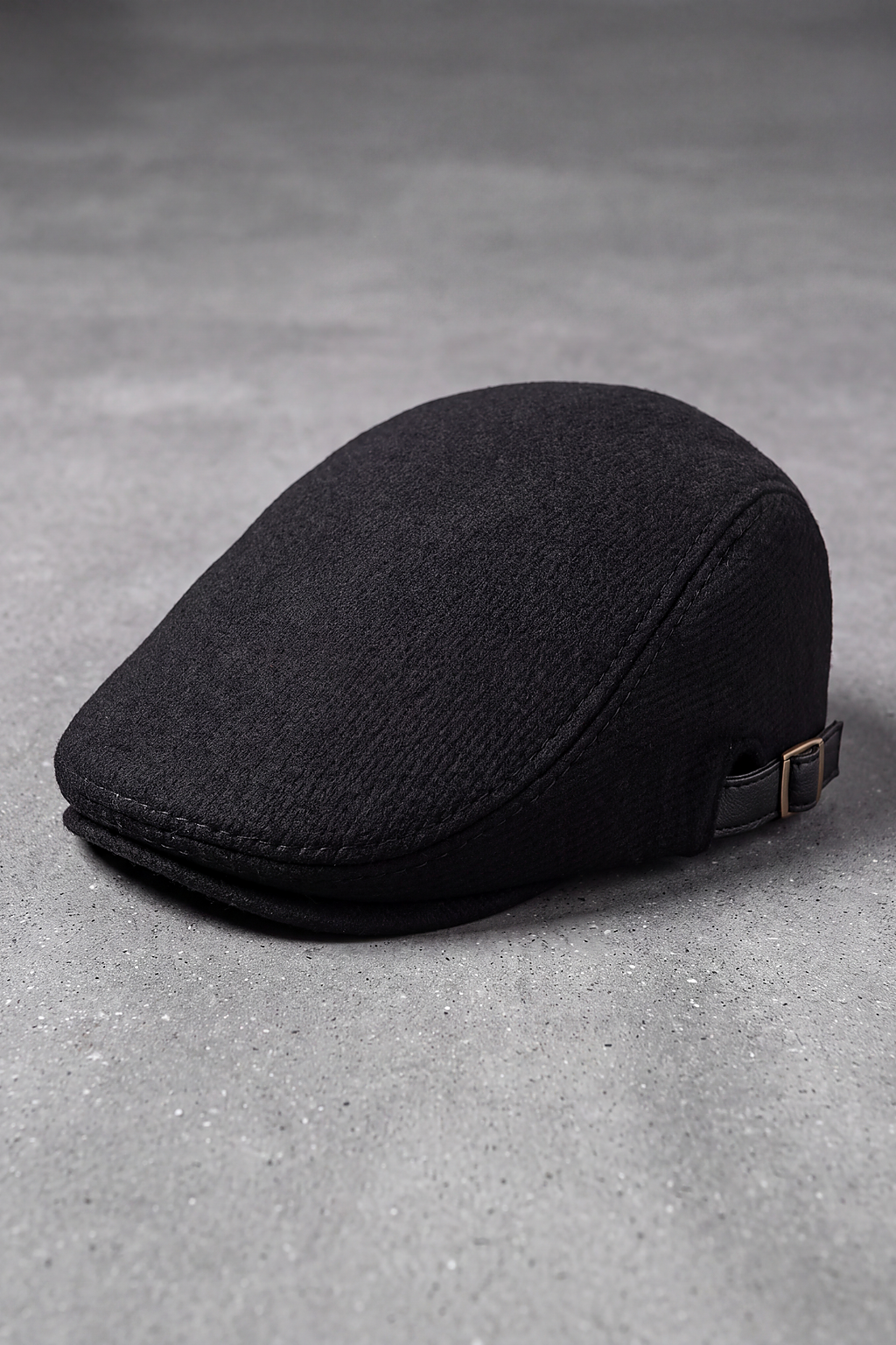 Béret Homme Laine Hiver à Chevrons noir – Jura