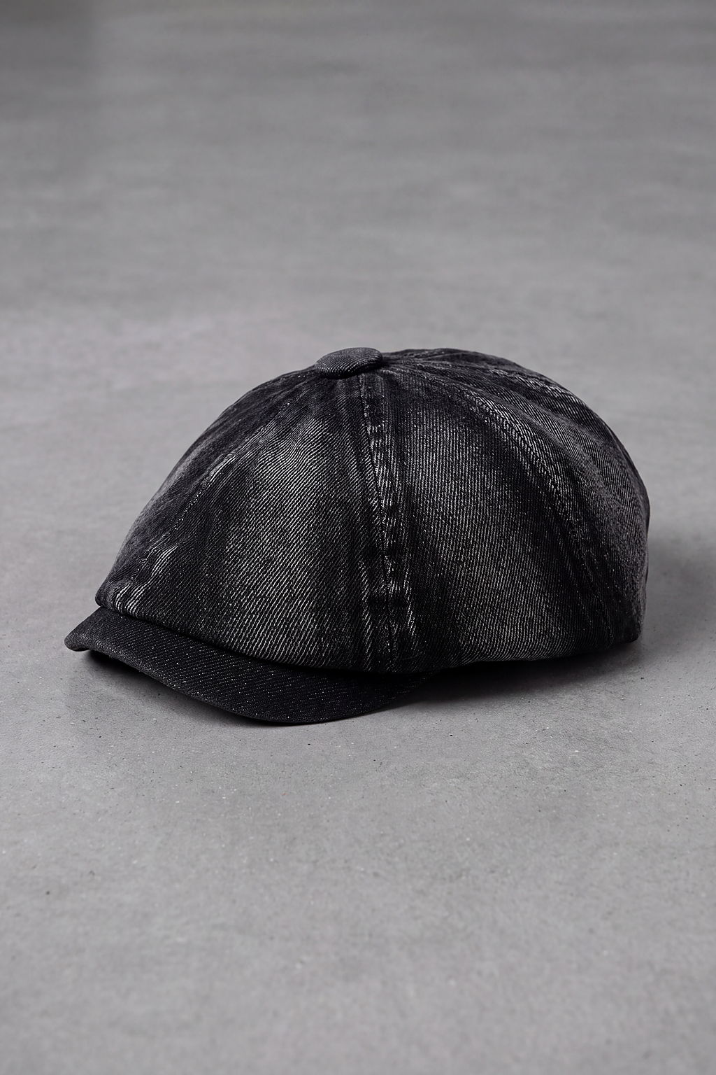 Béret Gavroche Jean Délavé noir – Marseille