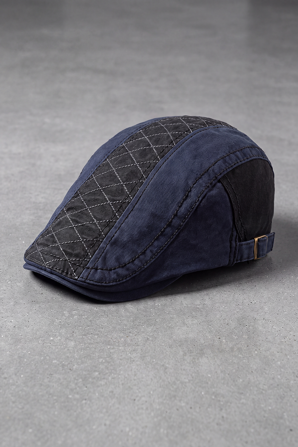 Béret Homme Deux Tons Surpiqué noir – Gascogne