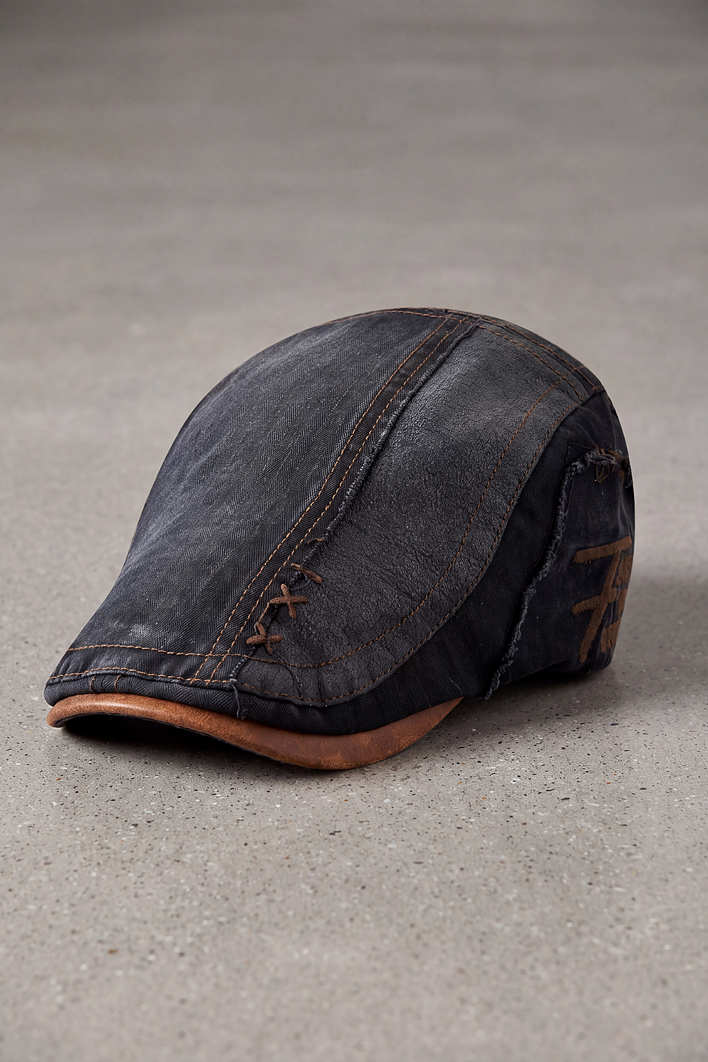 Béret Homme Coton Rétro Vert Armée noir – Dijon