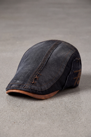 Béret Homme Coton Rétro Vert Armée noir – Dijon