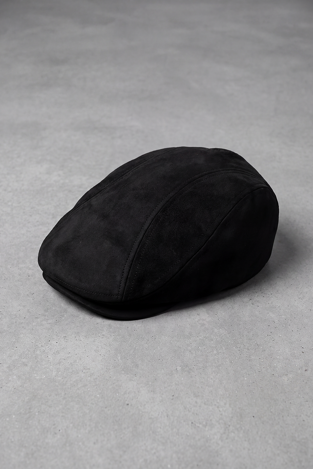 Béret Casquette Homme en Daim noir – Bourgogne