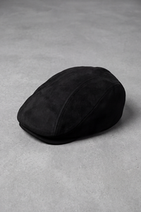 Béret Casquette Homme en Daim noir – Bourgogne