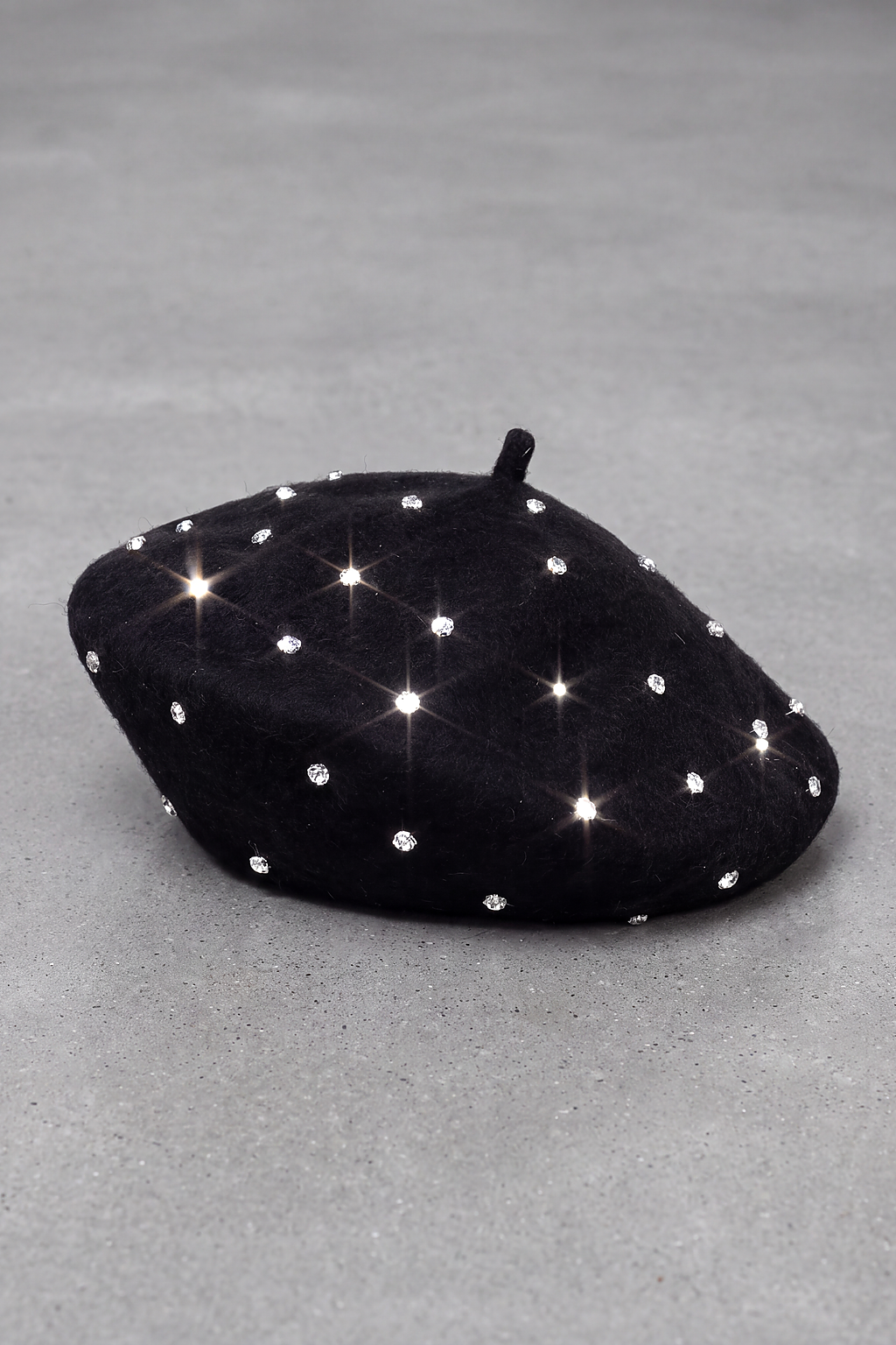 Béret Femme Noir Pailleté noir – Stella