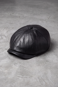 Béret Gavroche Cuir Couleurs noir – Le Bourget