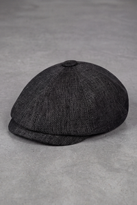 Béret Gavroche Homme Façon Anglaise noir – Cabourg