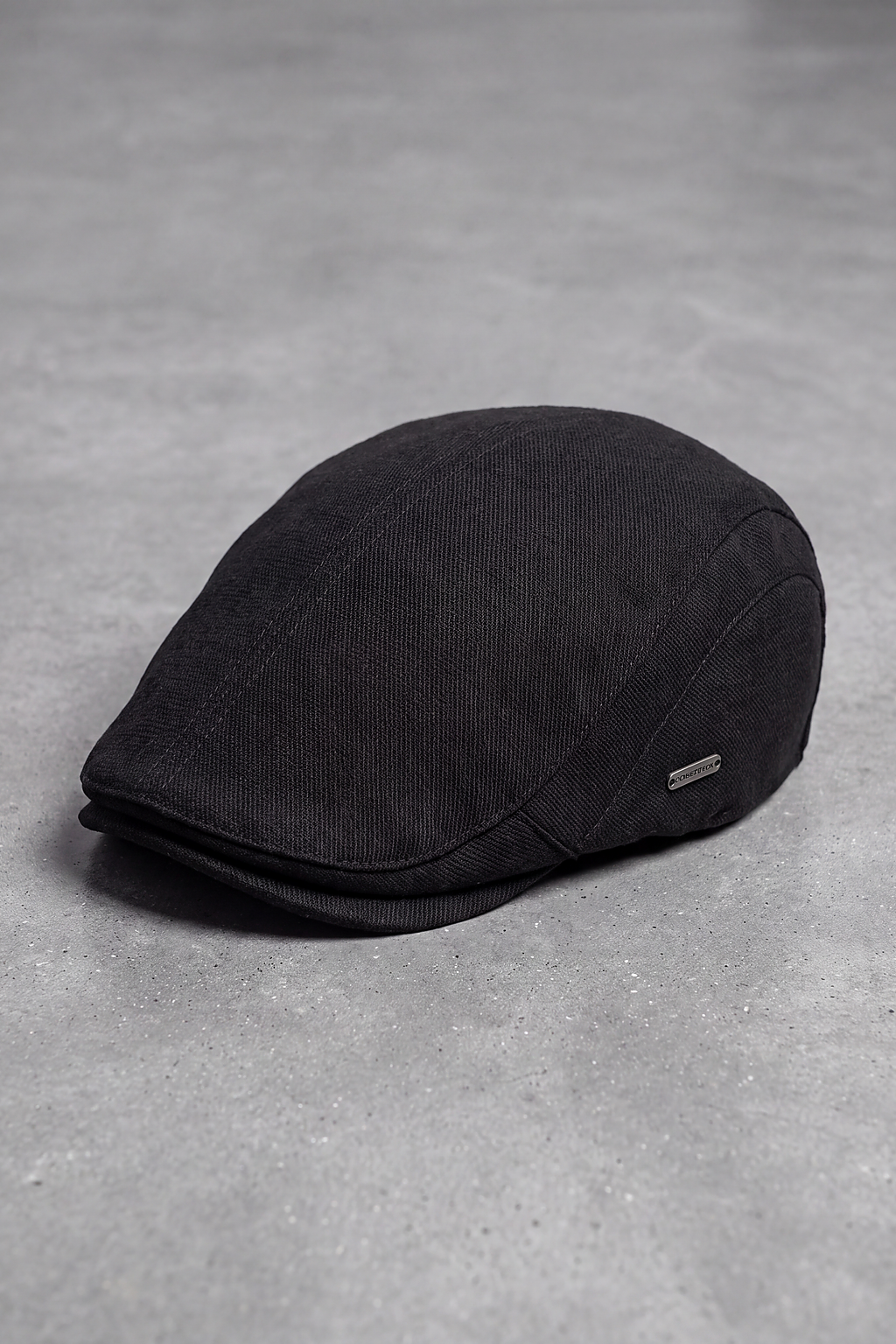 Béret Homme Coton Grain Texturé noir – Colmar