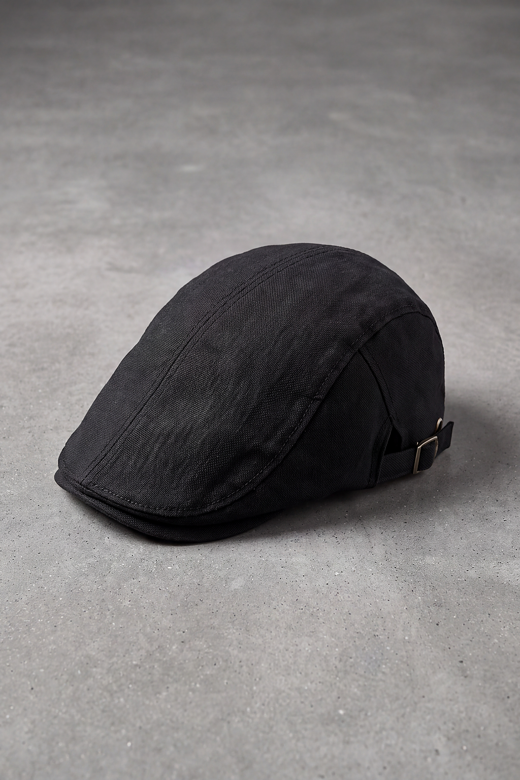 Béret Casquette Homme Coton et Lin noir – Parizo