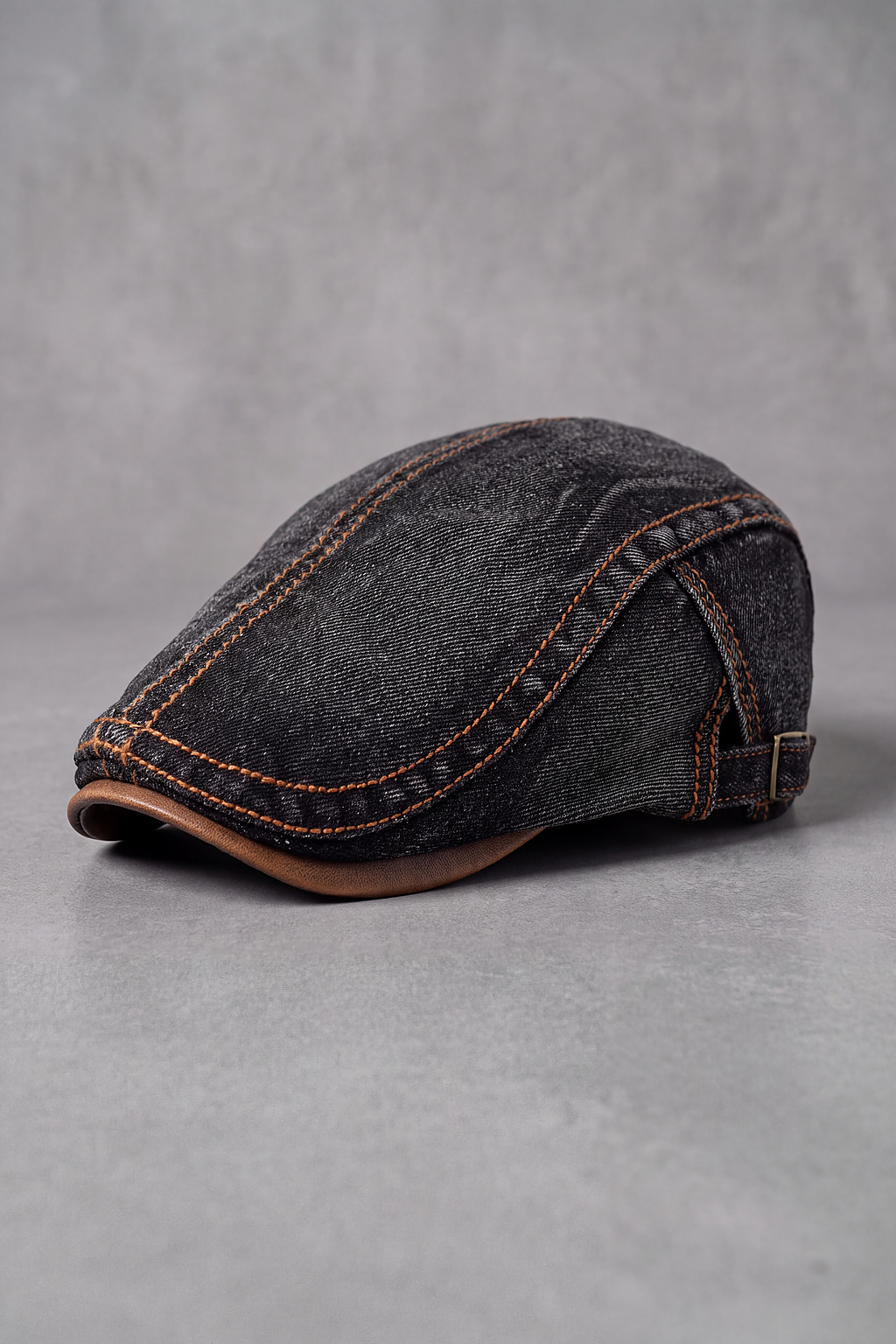 Béret Homme Denim Bleu Rétro noir – Lorient