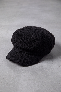 Casquette Gavroche Femme Polaire Chaude noir – Léonie