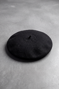 Béret Basque Femme en Laine Chaude noir – Guéthary