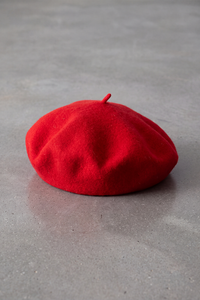 Béret Femme Laine Couleurs d'Automne rouge – Apolline