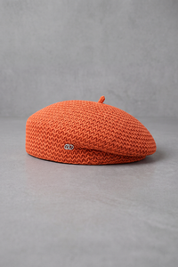 Béret Femme Coton Été Léger orange – Chloé