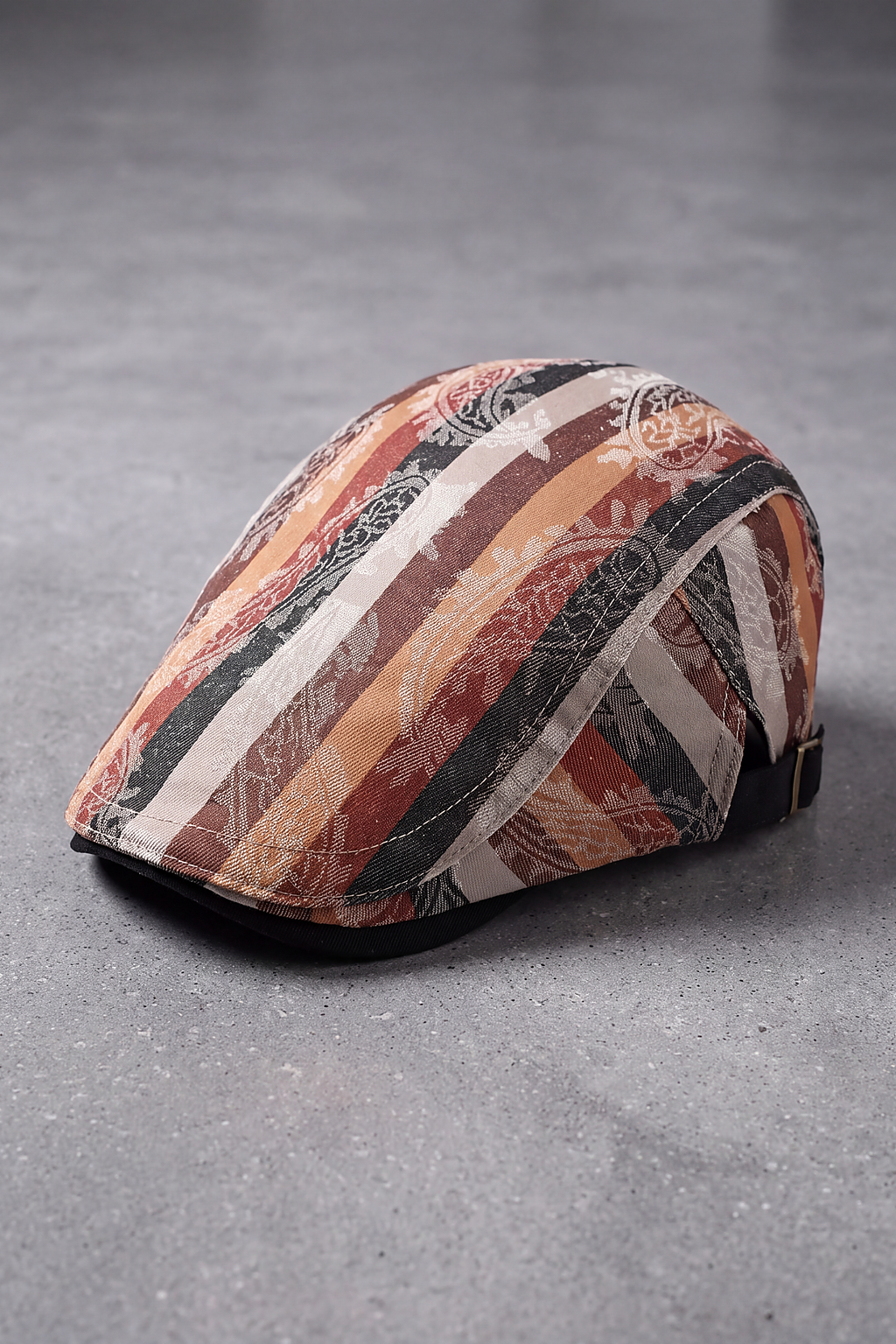 Béret Homme Rayures Colorées orange – Sète
