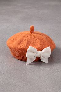 Béret Bébé Fille Tricot à Nœud – Pirouette, vue 13
