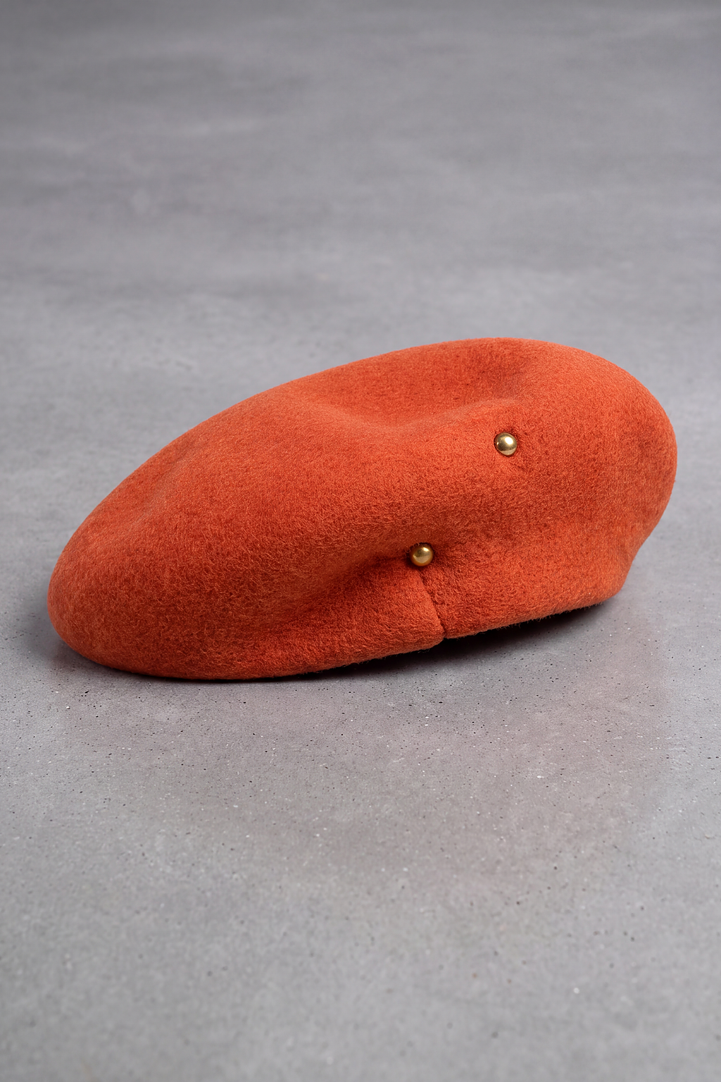 Béret Femme Laine Douce Hiver orange – Adèle