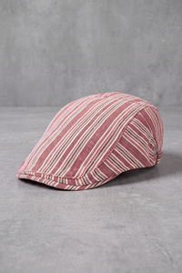 Béret Homme Coton Rayé Marin rouge – Concarneau