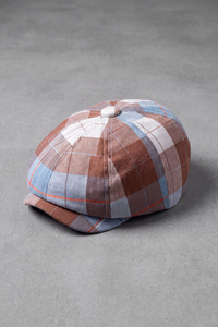 Béret Gavroche Carreaux Couleurs rouge – Dinard