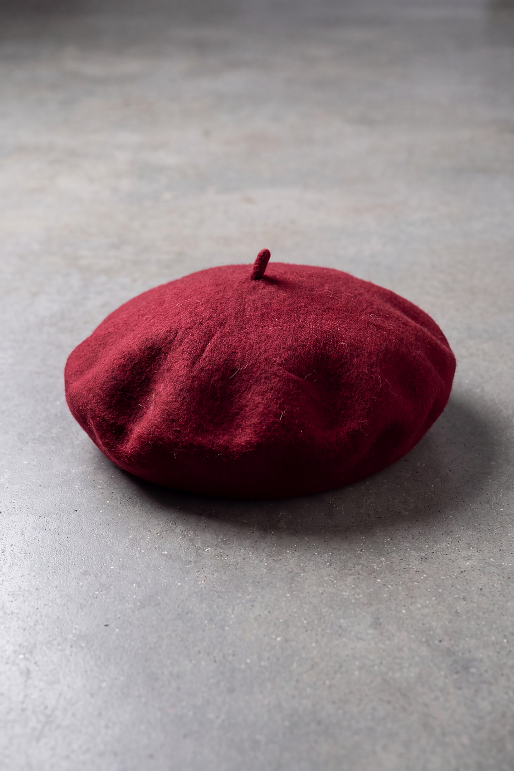 Béret Basque Femme en Laine Chaude rouge bordeaux – Guéthary