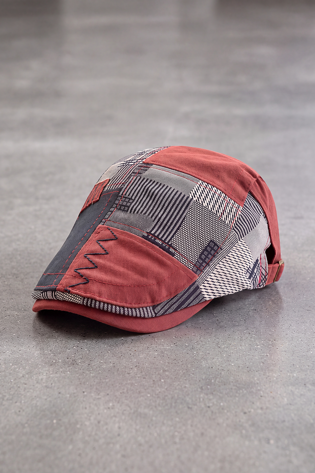 Béret Homme Deux Couleurs Réglable rouge & gris – Quimper