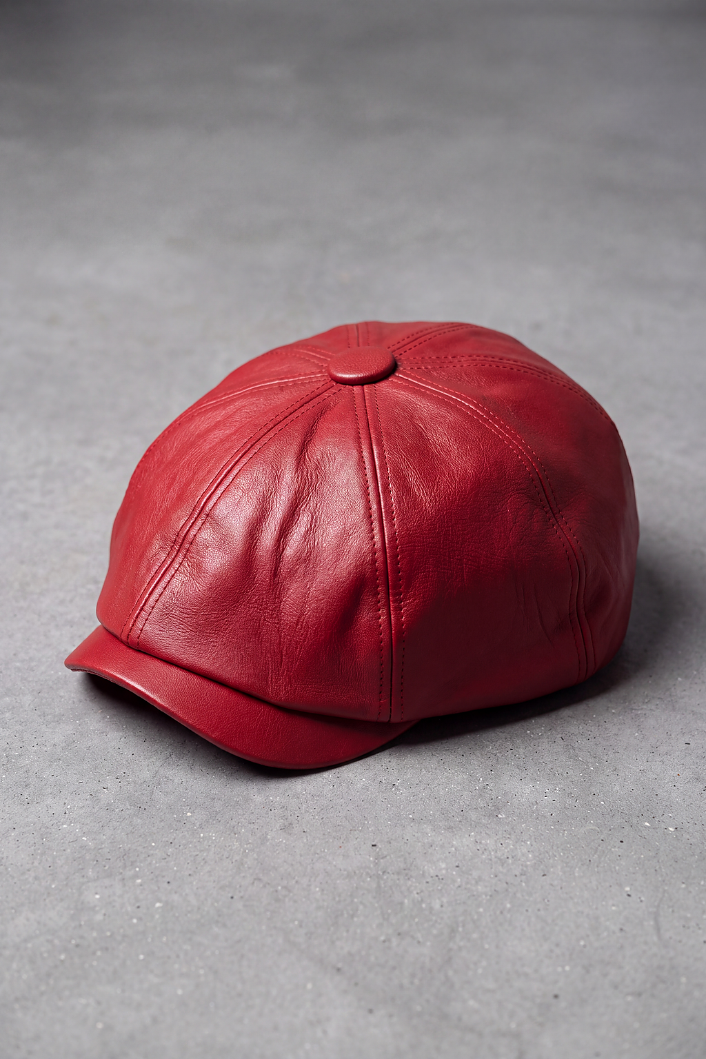 Béret Gavroche Cuir Couleurs rouge – Le Bourget