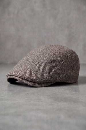 Béret Homme Coton Grain Texturé taupe – Colmar