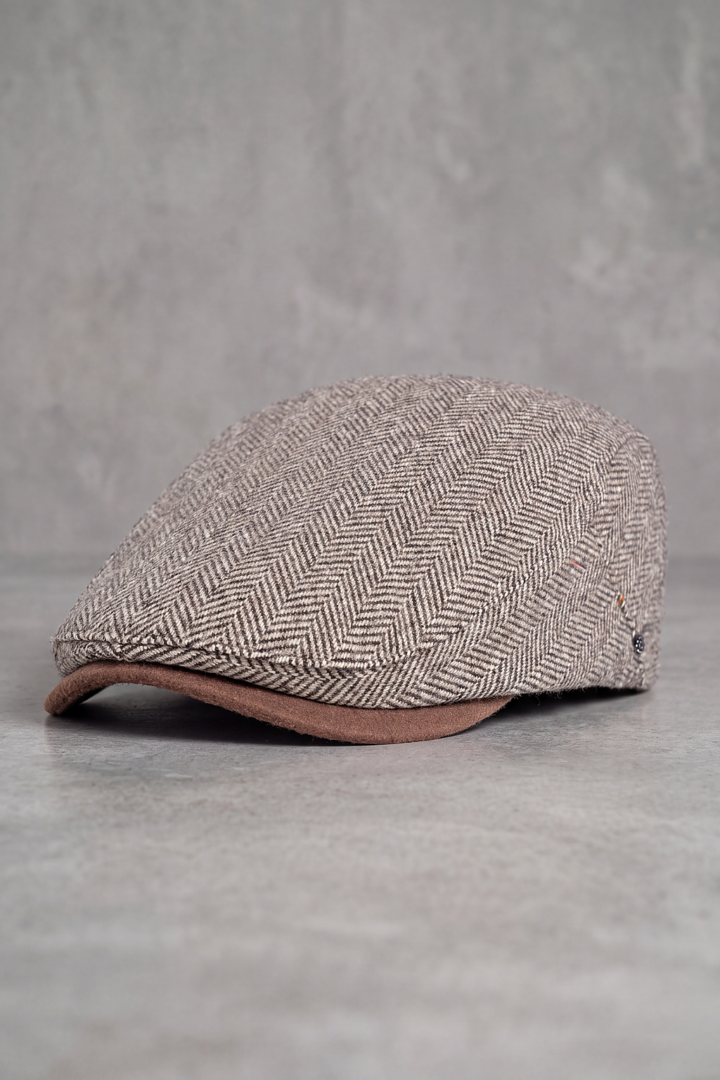 Casquette Plate Homme Look British taupe – Deauville