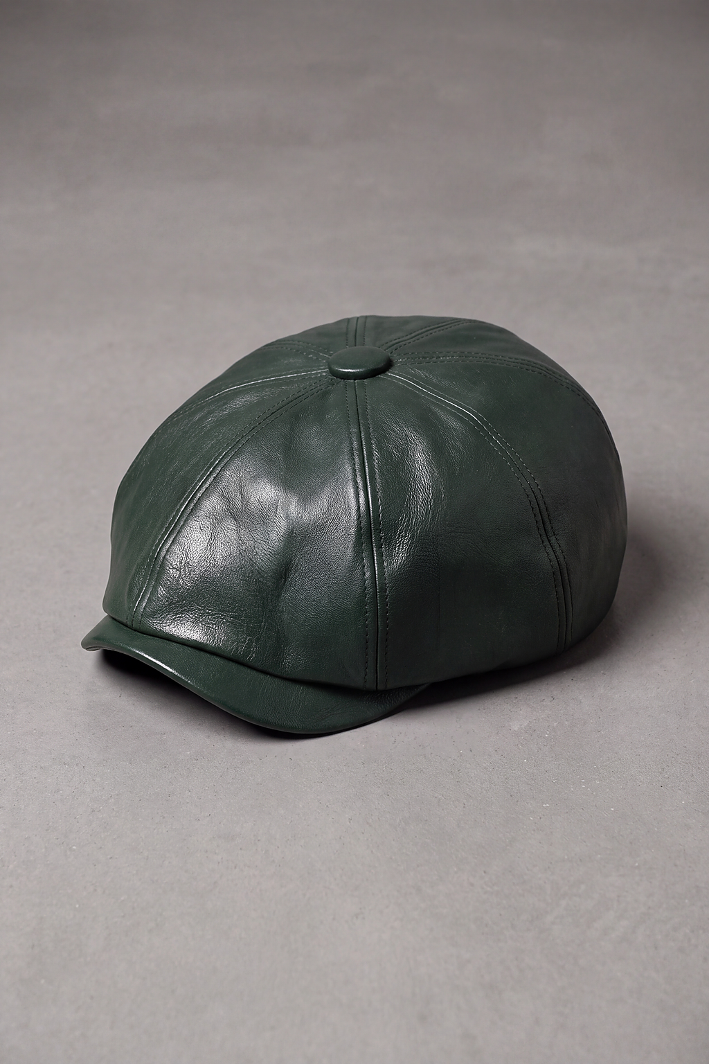 Béret Gavroche Cuir Couleurs vert – Le Bourget