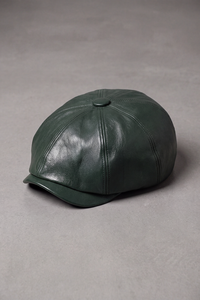 Béret Gavroche Cuir Couleurs vert – Le Bourget