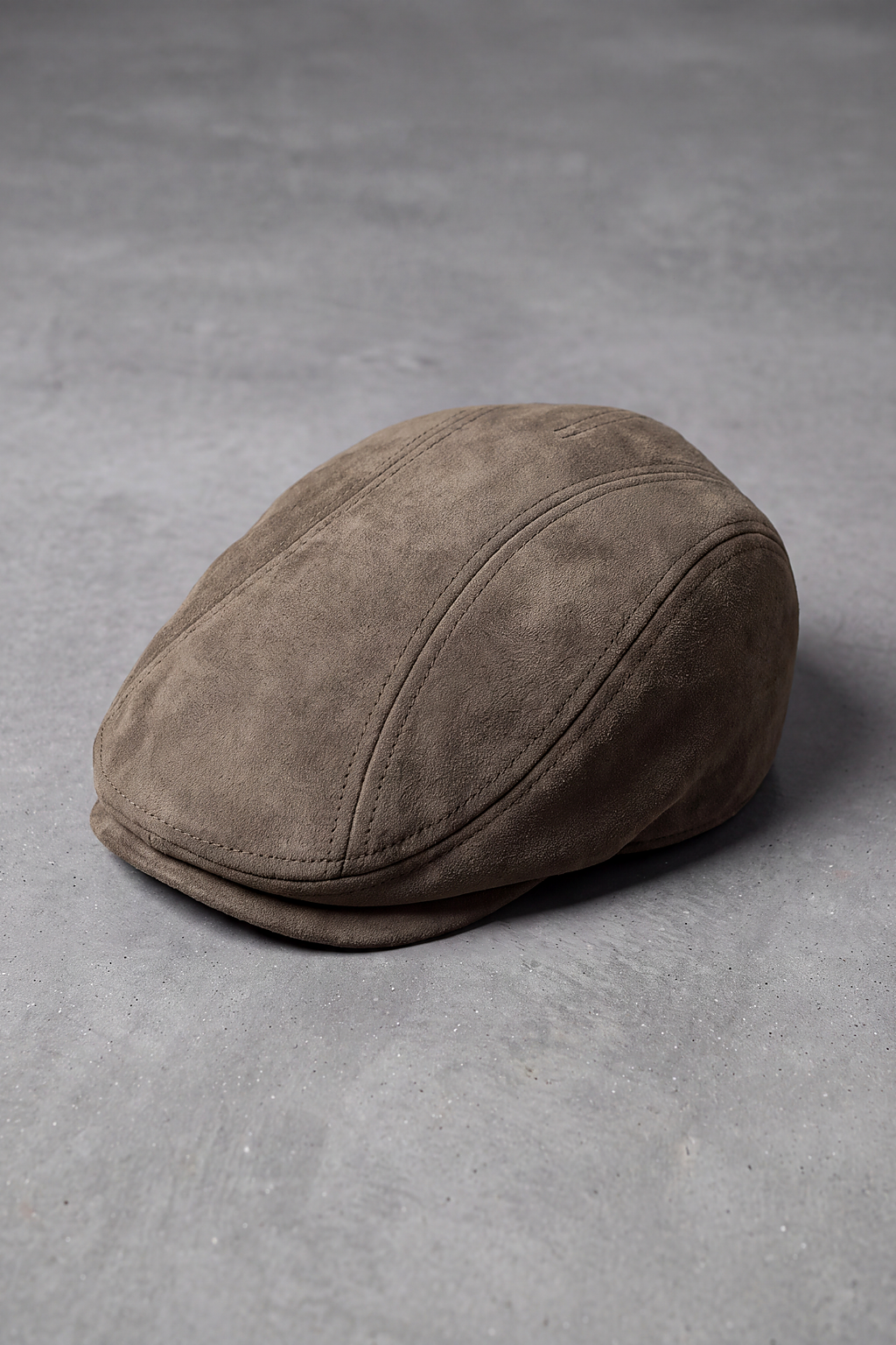 Béret Casquette Homme en Daim vert kaki – Bourgogne
